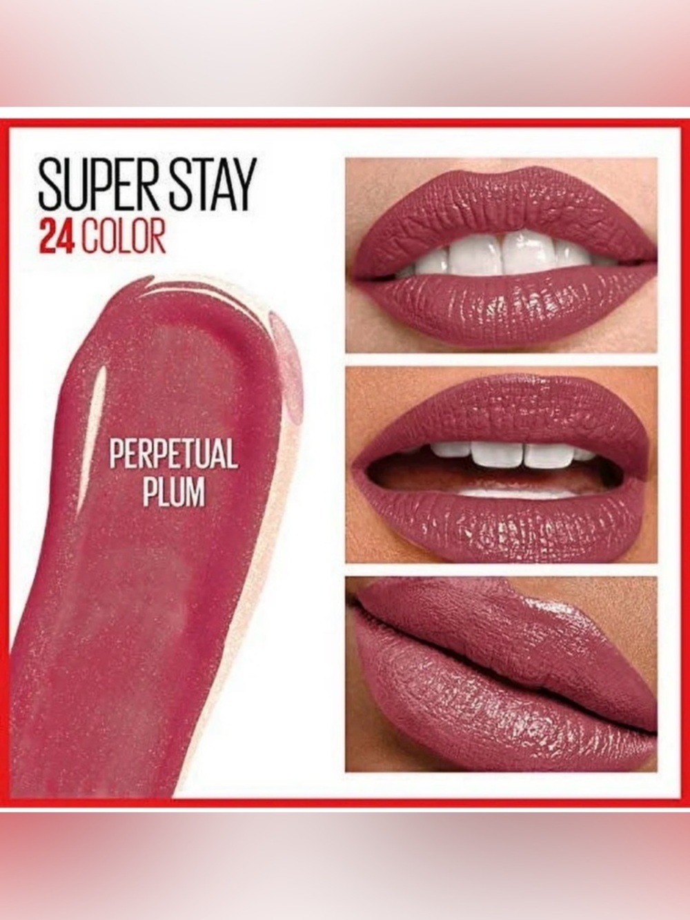 NEW Maybelline SuperStay 24 Liquid Lipstick - Perpetual Plum